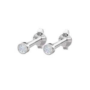 Piercing smykke - Pierce52 sølv ørestik med zirkonia 30251370900